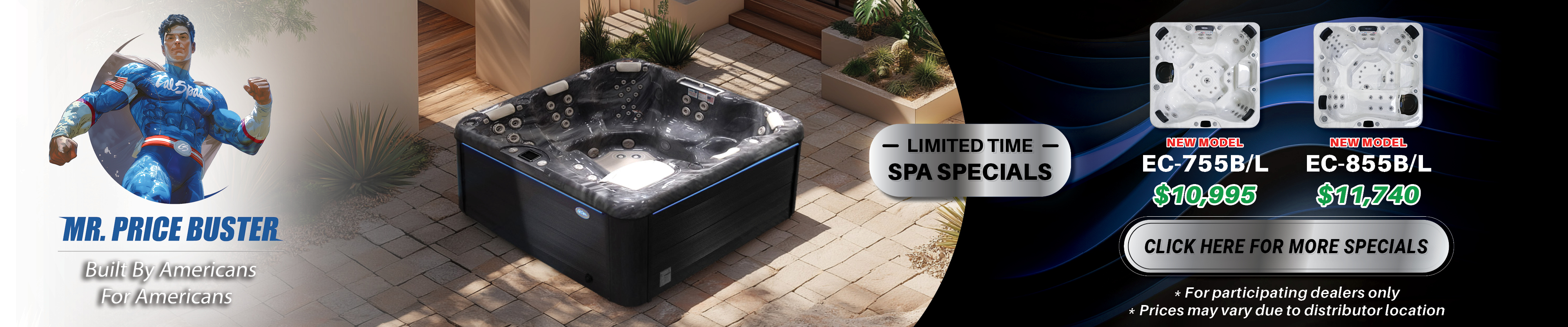 Calspas hot tub being used in a family setting - Parker